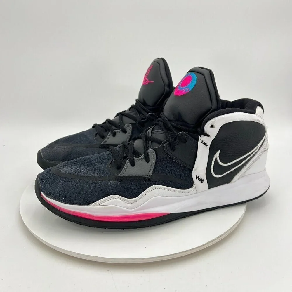 Nike Kyrie 8 Infinity Men Size 13.5 CZ0204-003 South Beach Black Grey Pink Shoes